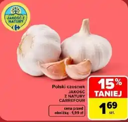 Carrefour Polski czosnek JAKOŚĆ Z NATURY oferta