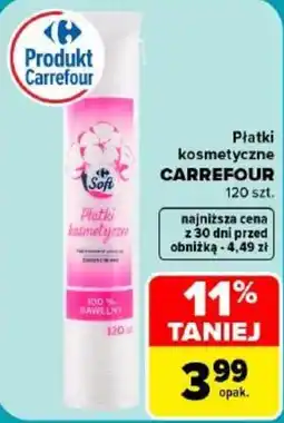 Carrefour Płatki kosmetyczne Soft oferta