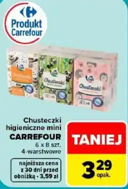 Carrefour Chusteczki higieniczne mini CARREFOUR oferta