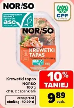 Carrefour Krewetki tapas NORSO oferta