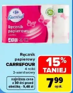 Carrefour Ręcznik papierowy Essential oferta