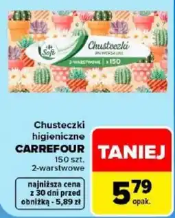 Carrefour Chusteczki higieniczne Carrefour oferta