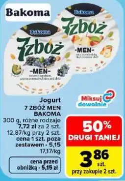 Carrefour Jogurt 7 ZBÓŻ MEN BAKOMA oferta