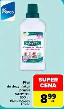 Carrefour Płyn do dezynfekcji prania SANYTOL oferta
