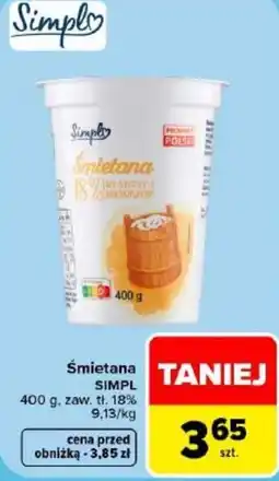 Carrefour Śmietana SIMPL oferta