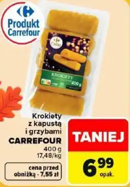 Carrefour Krokiety z kapustą i grzybami Carrefour oferta