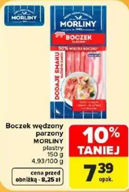 Carrefour Boczek wędzony parzony MORLINY oferta