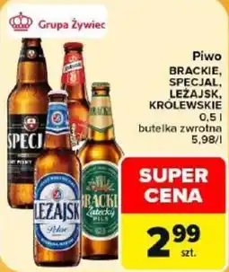 Carrefour Piwo BRACKIE, SPECJAL, LEŻAJSK, KRÓLEWSKIE oferta
