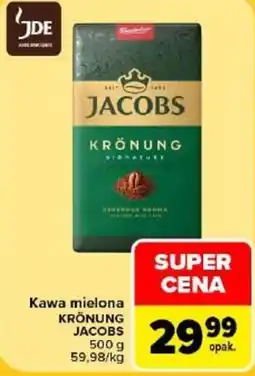 Carrefour Kawa mielona KRÖNUNG JACOBS oferta