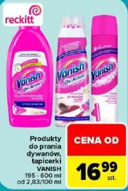 Carrefour Produkty do prania dywanów, tapicerki VANISH oferta