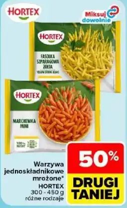 Carrefour Warzywa jednoskładnikowe mrożone hortex oferta