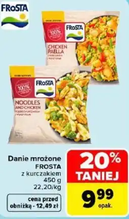 Carrefour Danie mrożone FROSTA z kurczakiem oferta