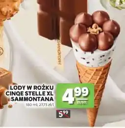 Stokrotka Market Lody w rożku Cinque Stelle XL Sammontana oferta