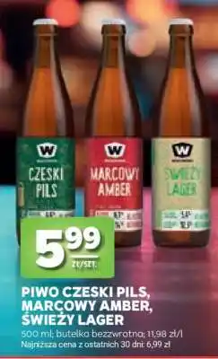 Stokrotka Market Piwo Czeski Pils, Marcowy Amber, Świeży Lager oferta