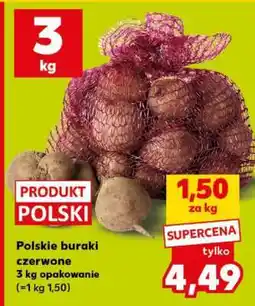 Kaufland Polskie buraki czerwone 3 kg opakowanie oferta