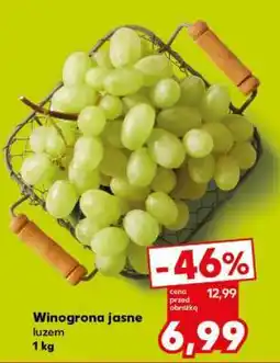 Kaufland Winogrona jasne luzem 1 kg oferta