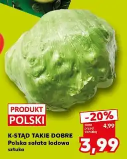 Kaufland Polska sałata lodowa sztuka oferta
