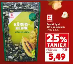 Kaufland Pestki dyni 200 g opakowanie oferta