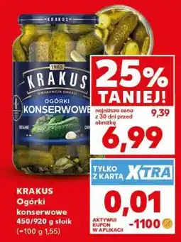 Kaufland KRAKUS Ogórki konserwowe oferta