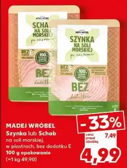 Kaufland Szynka lub Schab na soli morskiej oferta