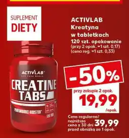 Kaufland ACTIVLAB Kreatyna w tabletkach 120 szt. opakowanie oferta