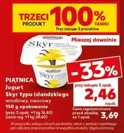 Kaufland Jogurt Skyr typu islandzkiego waniliowy, owocowy oferta
