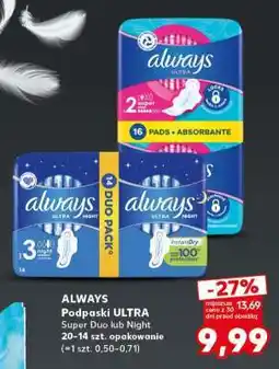 Kaufland ALWAYS Podpaski Ultra oferta