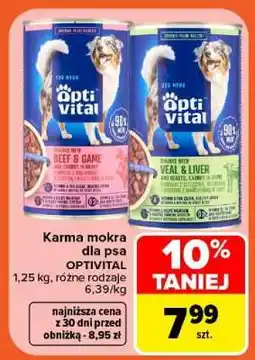 Carrefour Karma mokra dla psa OPTIVITAL oferta