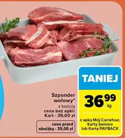 Carrefour Szponder wołowy oferta