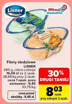 Carrefour Filety śledziowe Lisner oferta