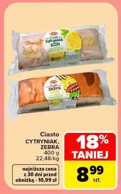 Carrefour Ciasto CYTRYNIAK, ZEBRA oferta