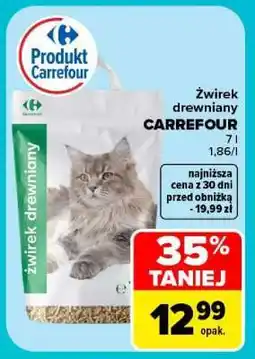 Carrefour Żwirek drewniany Carrefour oferta
