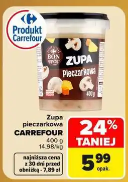 Carrefour Zupa pieczarkowa CARREFOUR oferta