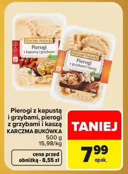 Carrefour Pierogi z kapustą i grzybami, pierogi z grzybami i kaszą oferta
