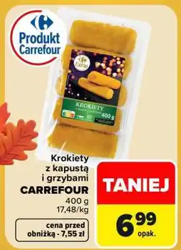 Carrefour Krokiety z kapustą i grzybami CARREFOUR oferta