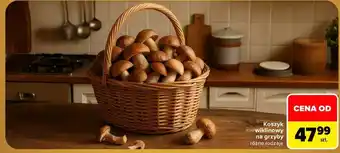 Koszyk wiklinowy na grzyby