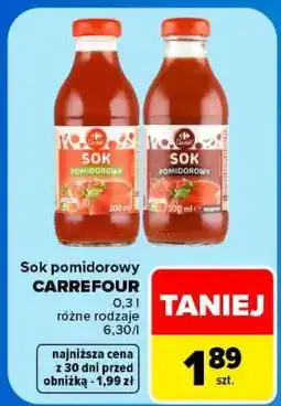 Carrefour Sok pomidorowy Carrefour oferta