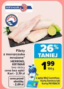 Carrefour Filety z morszczuka mrożone oferta
