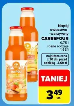 Carrefour Napój owocowo-warzywny CARREFOUR oferta