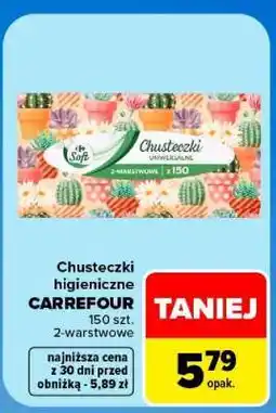 Carrefour Chusteczki higieniczne Carrefour oferta
