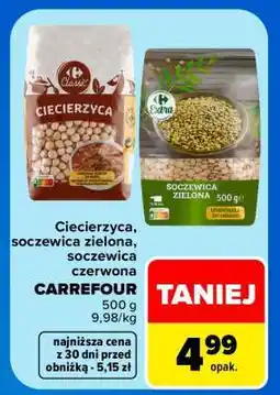 Carrefour Ciecierzyca, soczewica zielona, soczewica czerwona CARREFOUR oferta