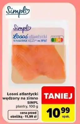 Carrefour Łosoś atlantycki wędzony na zimno oferta