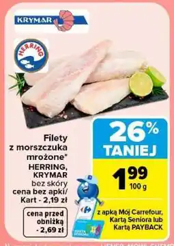 Carrefour Filety z morszczuka mrożone oferta