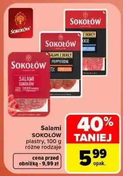 Carrefour Salami SOKOŁÓW oferta