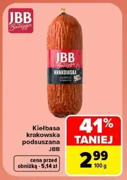 Carrefour Kiełbasa krakowska podsuszana JBB oferta