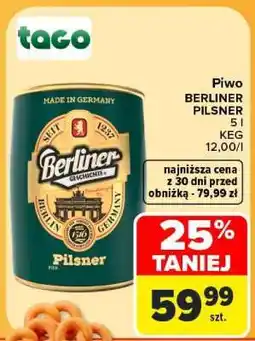 Carrefour Piwo BERLINER PILSNER oferta