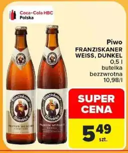 Carrefour Piwo FRANZISKANER WEISS, DUNKEL oferta