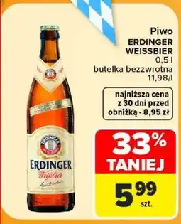 Carrefour Piwo Erdinger Weißbier oferta