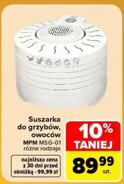 Carrefour Suszarka do grzybów, owoców oferta