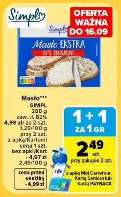 Carrefour Masło oferta